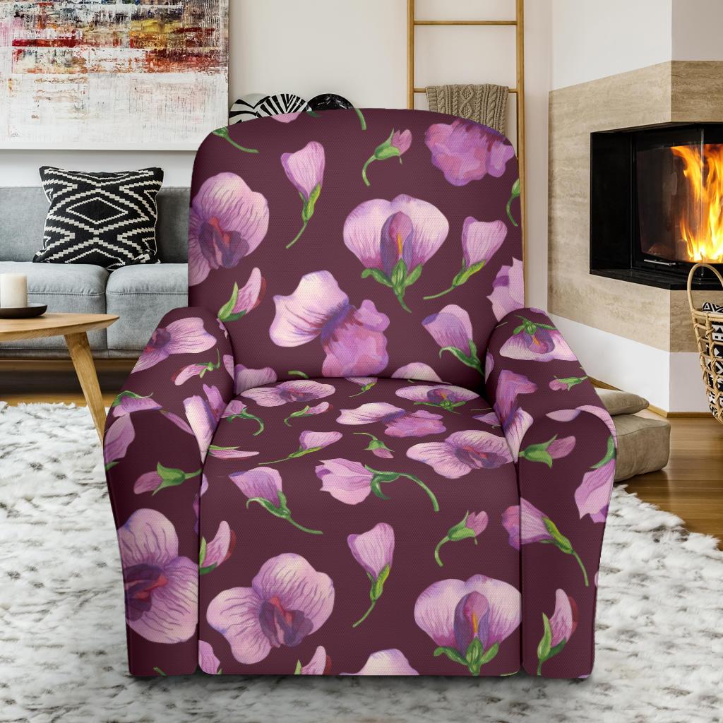Peony Pattern Print Design PE010 Recliner Slipcover-JORJUNE.COM