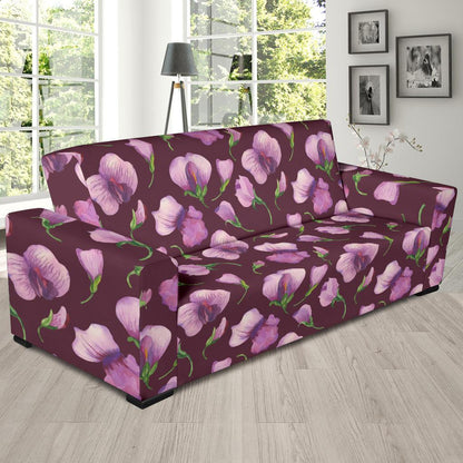 Peony Pattern Print Design PE010 Sofa Slipcover-JORJUNE.COM