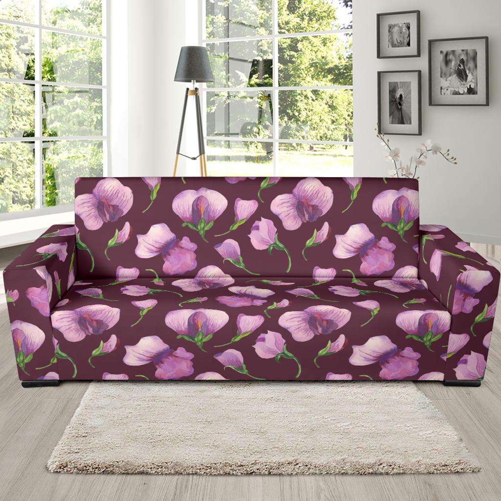 Peony Pattern Print Design PE010 Sofa Slipcover-JORJUNE.COM