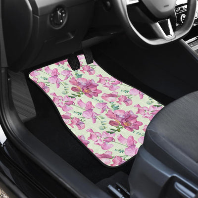 Peony Pattern Print Design PE011 Car Floor Mats-JORJUNE.COM