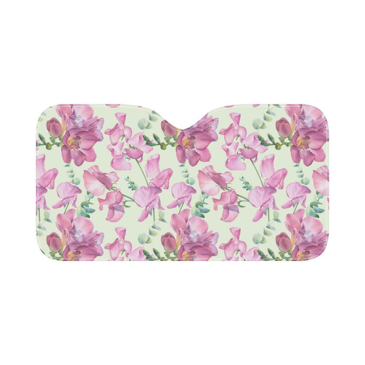 Peony Pattern Print Design PE011 Car Sun Shade-JorJune
