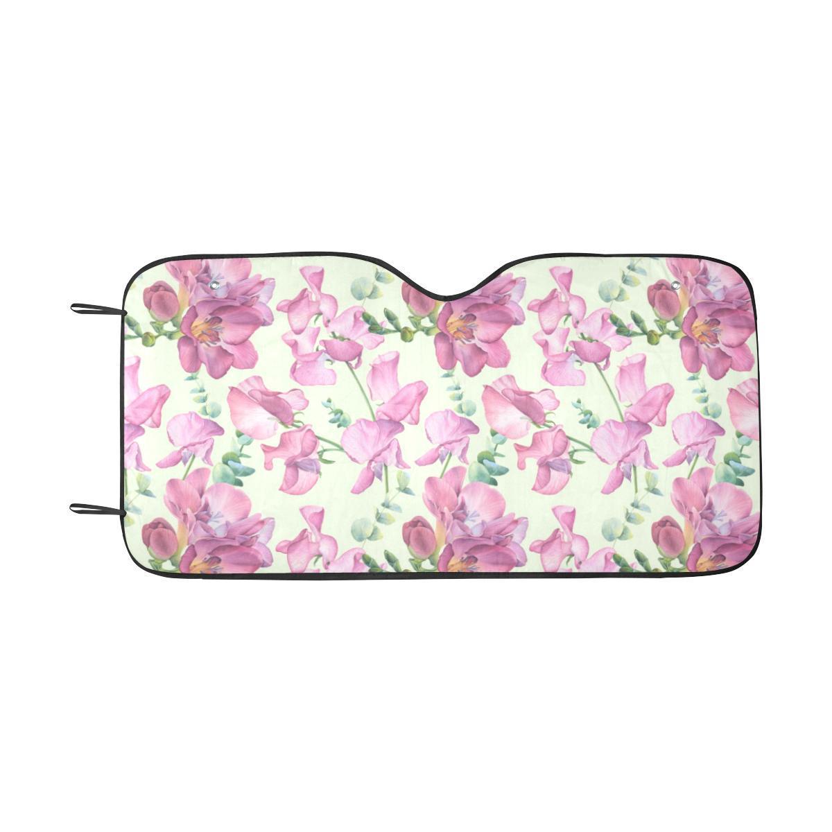 Peony Pattern Print Design PE011 Car Sun Shade-JorJune