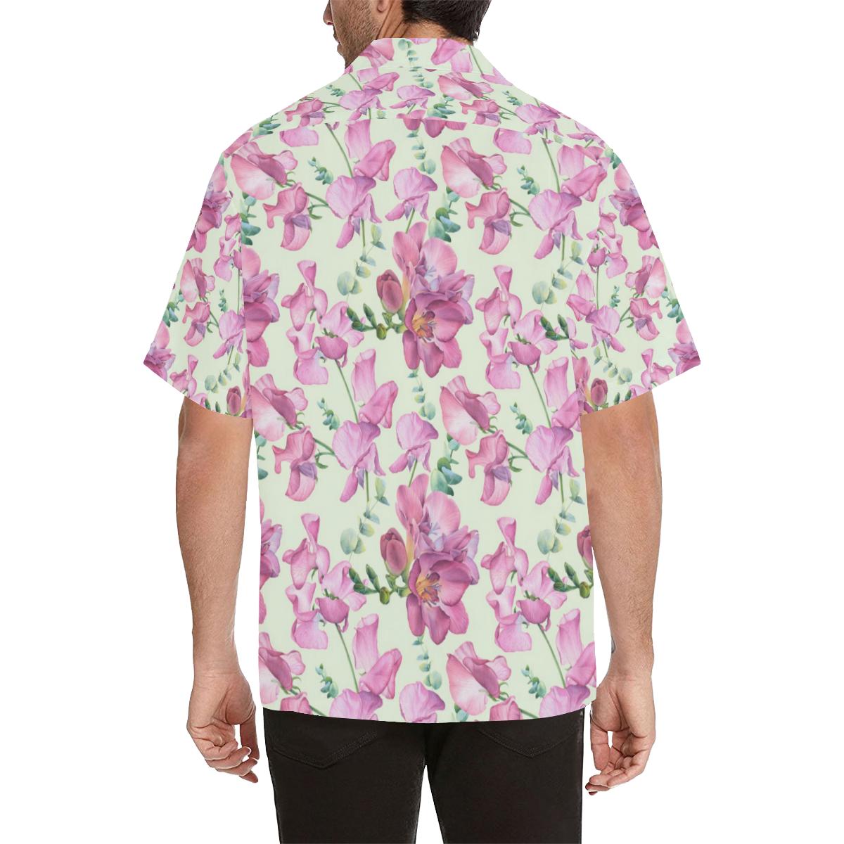 Peony Pattern Print Design PE011 Men Hawaiian Shirt-JorJune