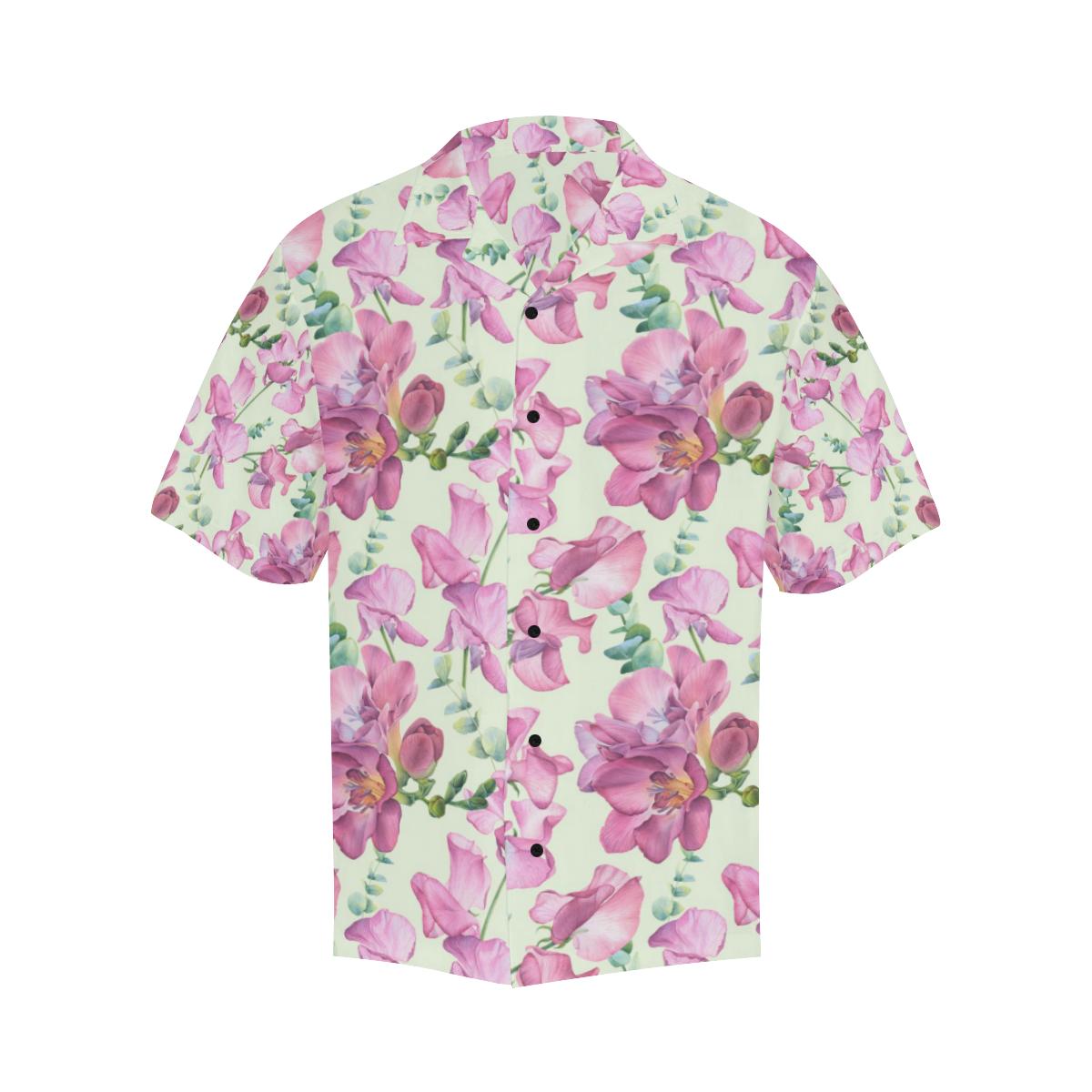 Peony Pattern Print Design PE011 Men Hawaiian Shirt-JorJune
