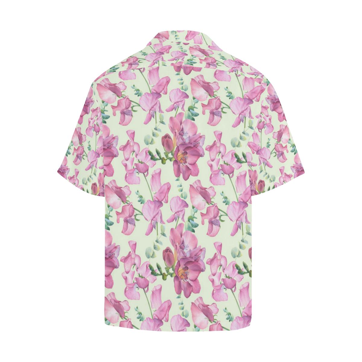 Peony Pattern Print Design PE011 Men Hawaiian Shirt-JorJune
