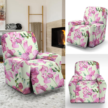 Peony Pattern Print Design PE011 Recliner Slipcover-JORJUNE.COM