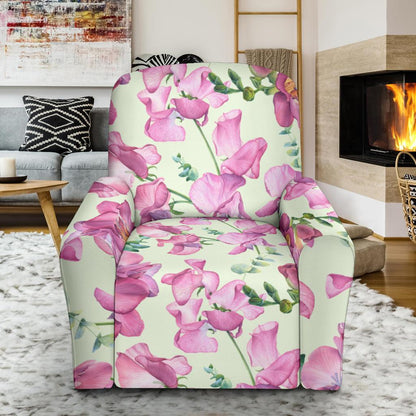 Peony Pattern Print Design PE011 Recliner Slipcover-JORJUNE.COM
