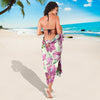 Peony Pattern Print Design PE011 Sarong Pareo Wrap-JORJUNE.COM