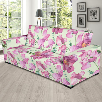 Peony Pattern Print Design PE011 Sofa Slipcover-JORJUNE.COM