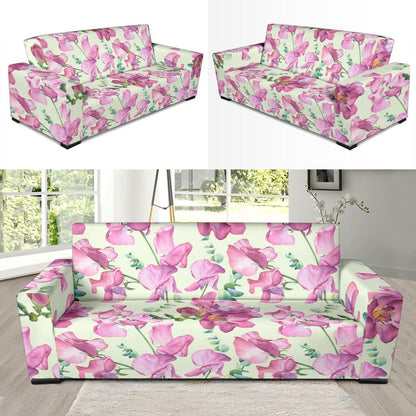 Peony Pattern Print Design PE011 Sofa Slipcover-JORJUNE.COM