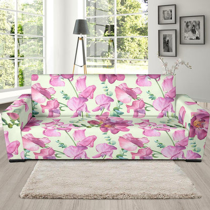 Peony Pattern Print Design PE011 Sofa Slipcover-JORJUNE.COM