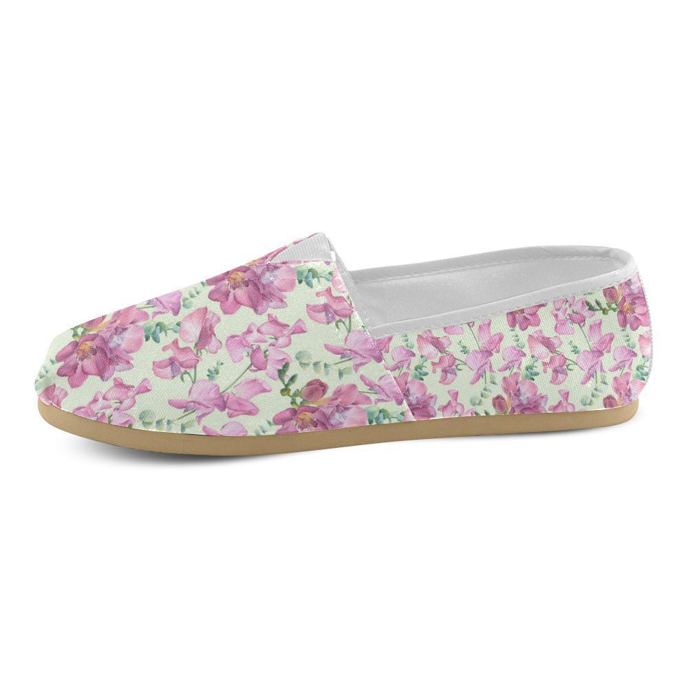 Peony Pattern Print Design PE011 Women Casual Shoes-JorJune.com