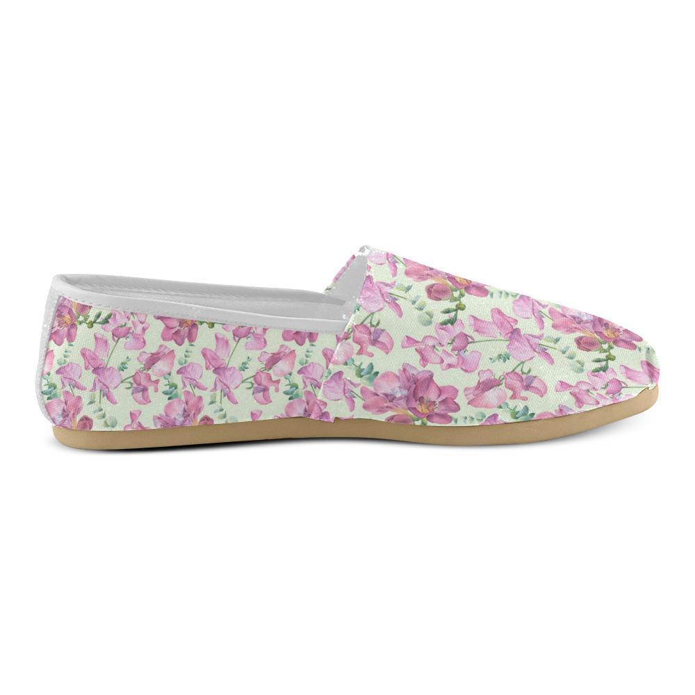 Peony Pattern Print Design PE011 Women Casual Shoes-JorJune.com