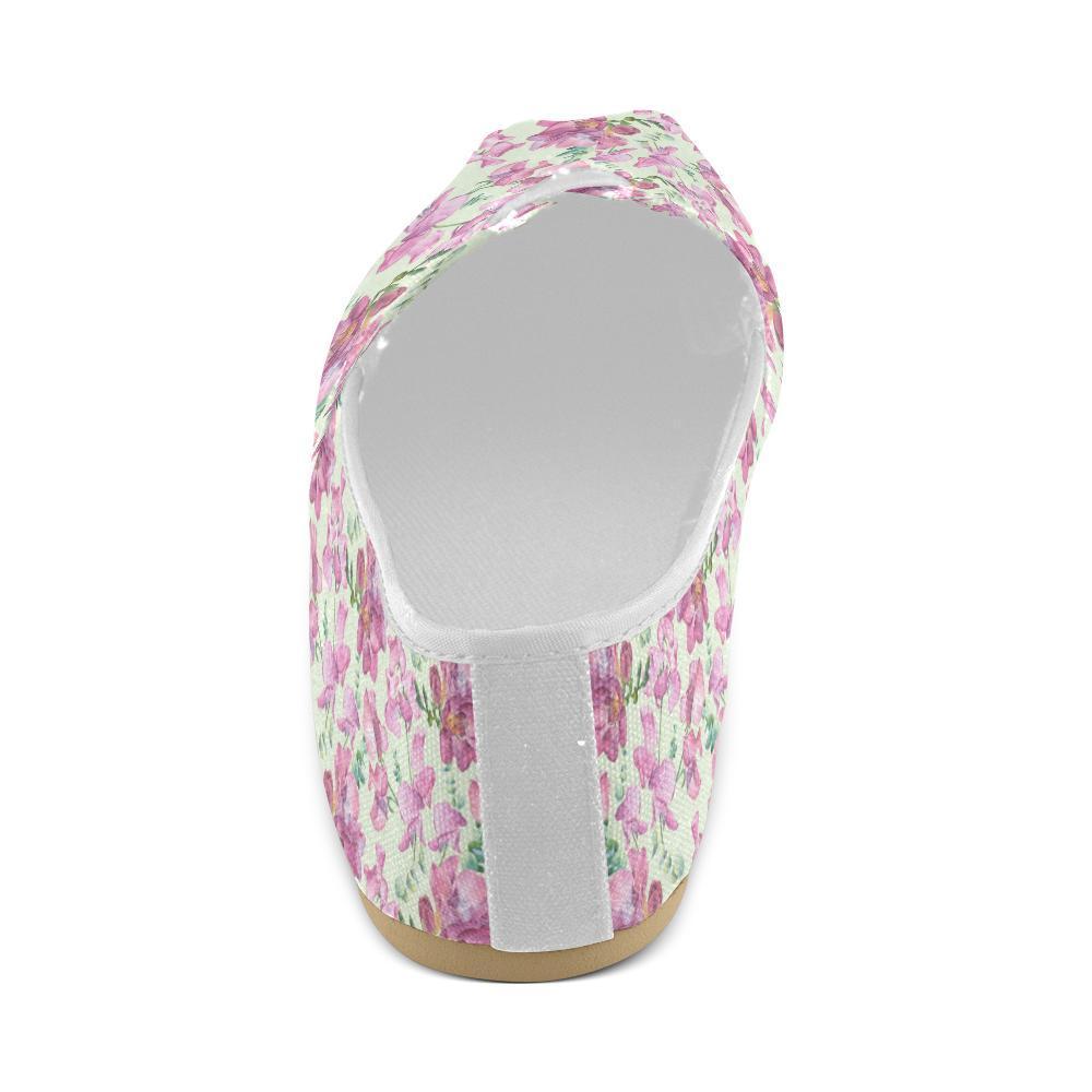 Peony Pattern Print Design PE011 Women Casual Shoes-JorJune.com