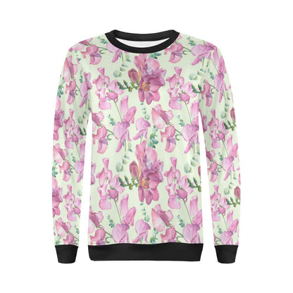 Peony Pattern Print Design PE011 Women Long Sleeve Sweatshirt-JorJune