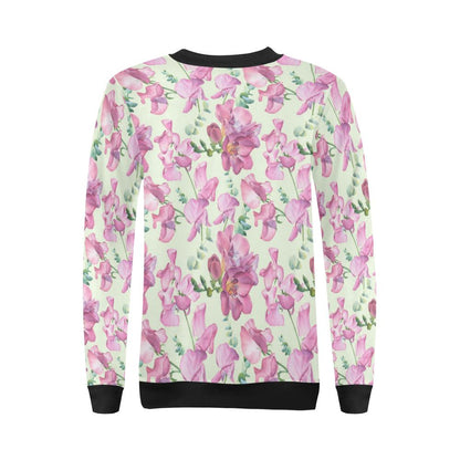 Peony Pattern Print Design PE011 Women Long Sleeve Sweatshirt-JorJune