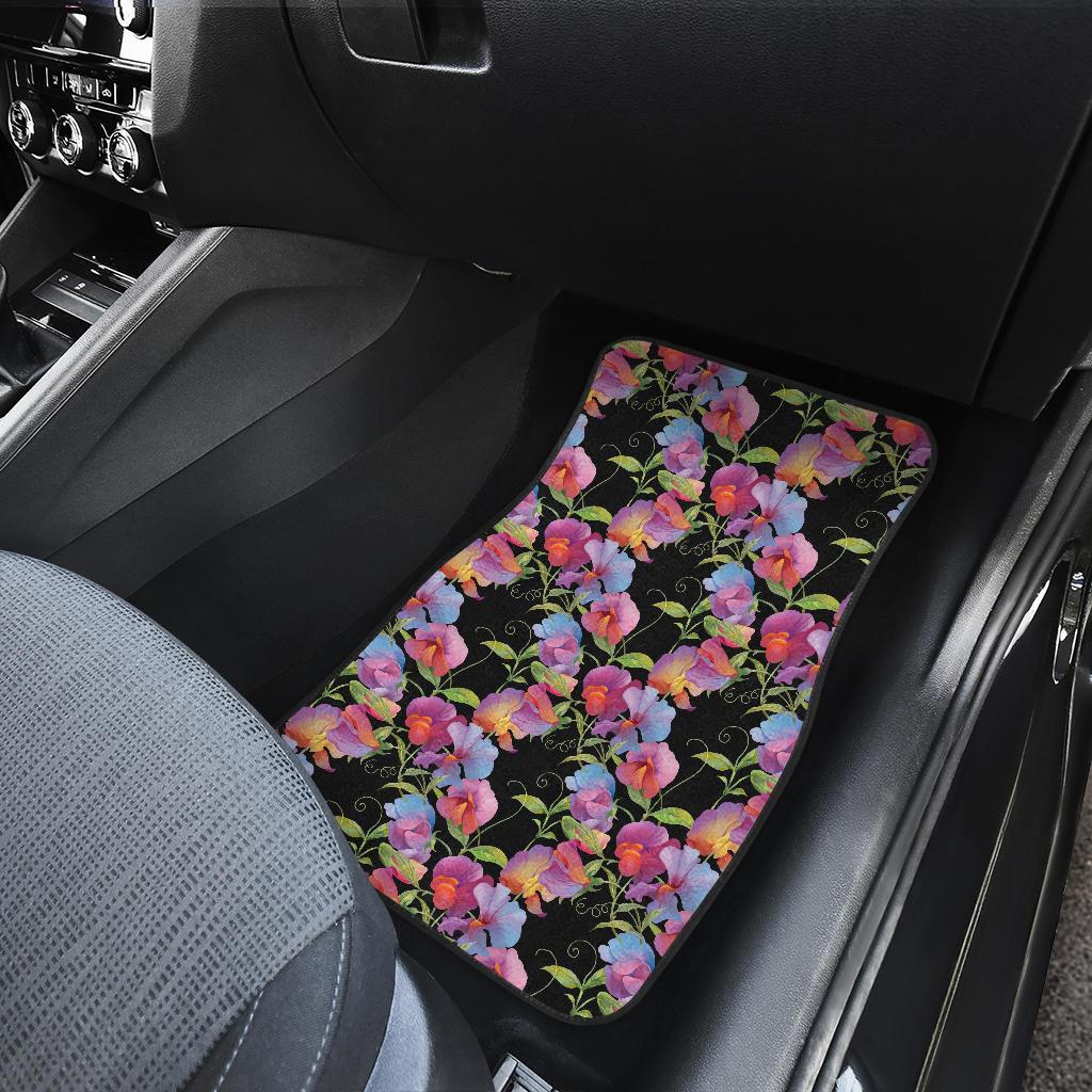 Peony Pattern Print Design PE012 Car Floor Mats-JORJUNE.COM