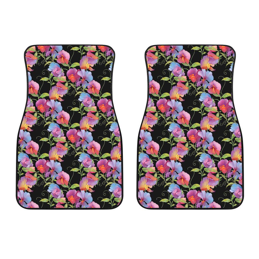 Peony Pattern Print Design PE012 Car Floor Mats-JORJUNE.COM