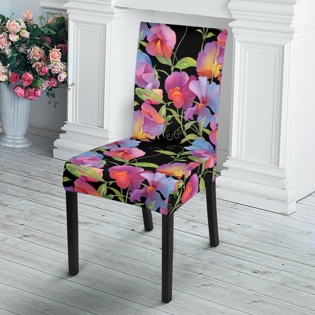 Peony Pattern Print Design PE012 Dining Chair Slipcover-JORJUNE.COM