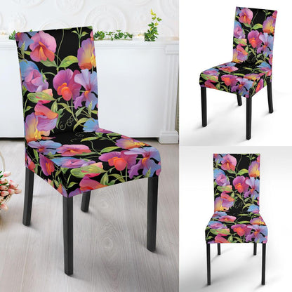 Peony Pattern Print Design PE012 Dining Chair Slipcover-JORJUNE.COM