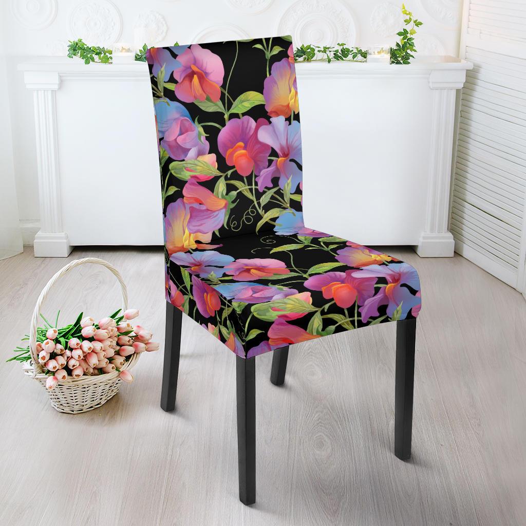 Peony Pattern Print Design PE012 Dining Chair Slipcover-JORJUNE.COM
