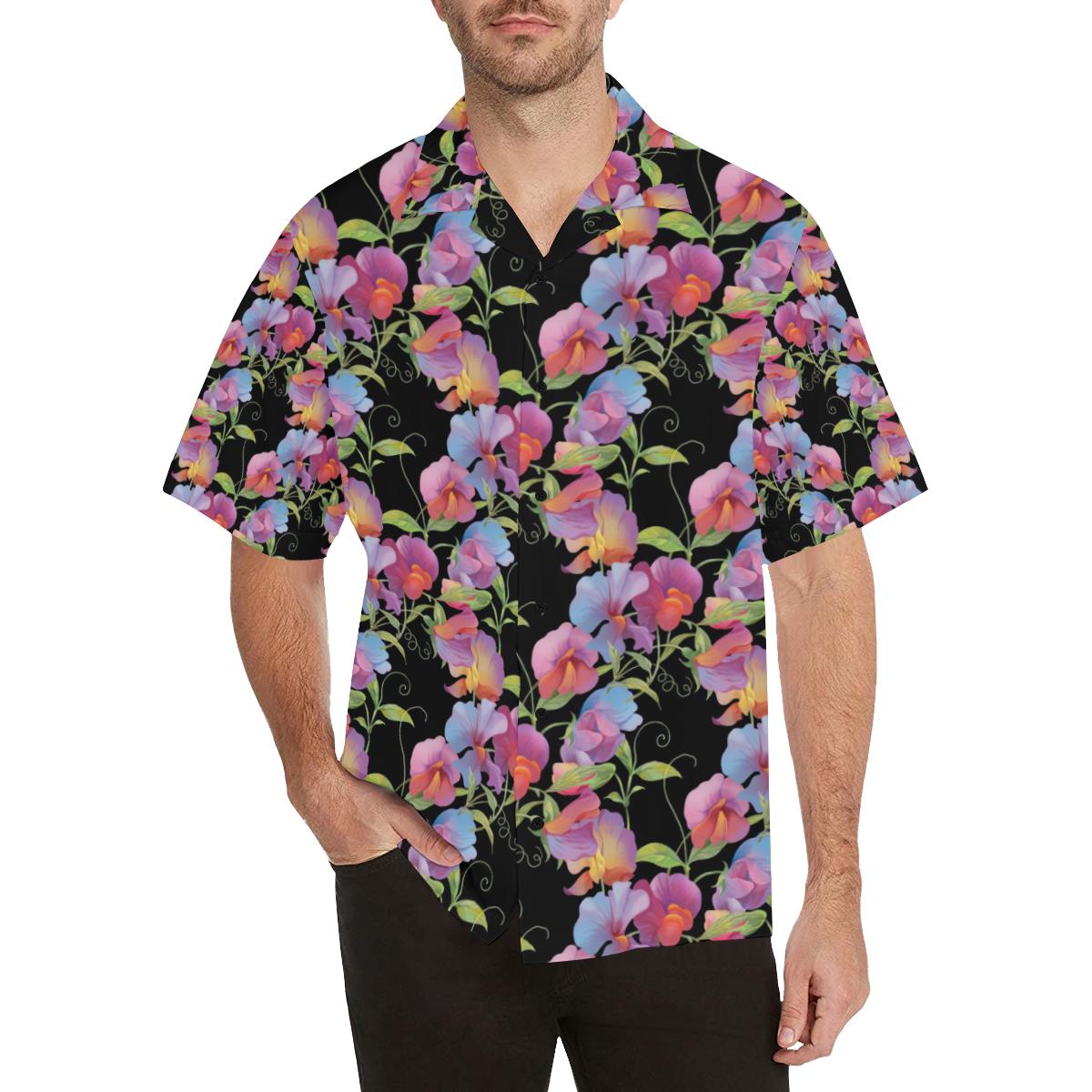 Peony Pattern Print Design PE012 Men Hawaiian Shirt-JorJune