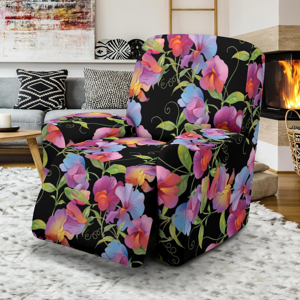 Peony Pattern Print Design PE012 Recliner Slipcover-JORJUNE.COM