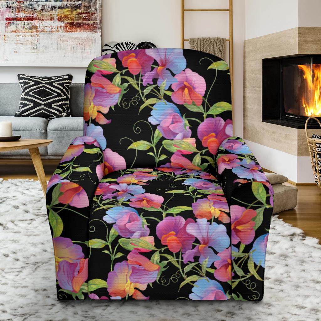 Peony Pattern Print Design PE012 Recliner Slipcover-JORJUNE.COM