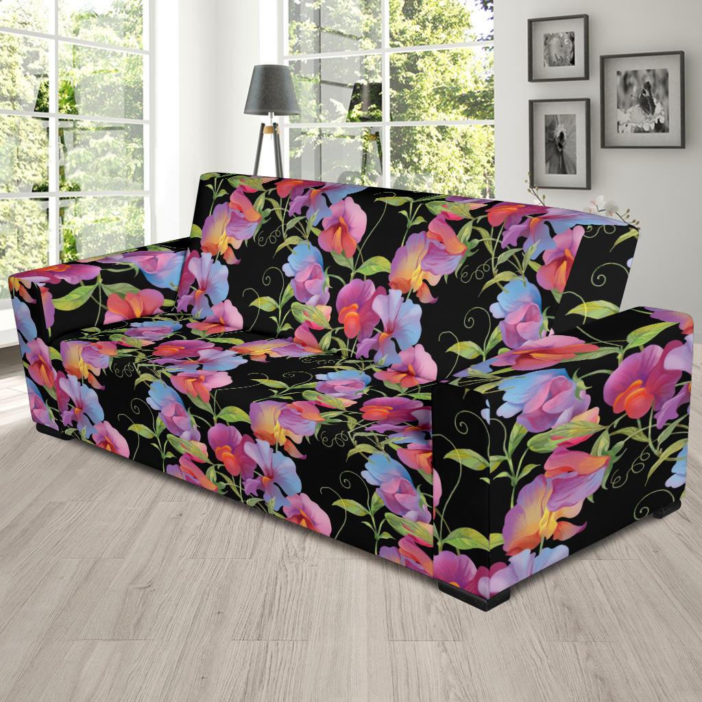 Peony Pattern Print Design PE012 Sofa Slipcover-JORJUNE.COM