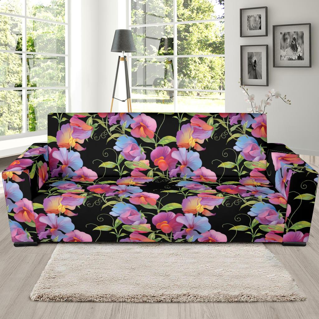 Peony Pattern Print Design PE012 Sofa Slipcover-JORJUNE.COM