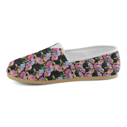 Peony Pattern Print Design PE012 Women Casual Shoes-JorJune.com