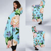 Peony Pattern Print Design PE02 Hooded Blanket-JORJUNE.COM