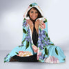 Peony Pattern Print Design PE02 Hooded Blanket-JORJUNE.COM