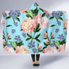 Peony Pattern Print Design PE02 Hooded Blanket-JORJUNE.COM