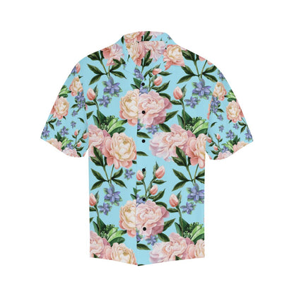 Peony Pattern Print Design PE02 Men Hawaiian Shirt-JorJune