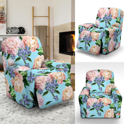 Peony Pattern Print Design PE02 Recliner Slipcover-JORJUNE.COM