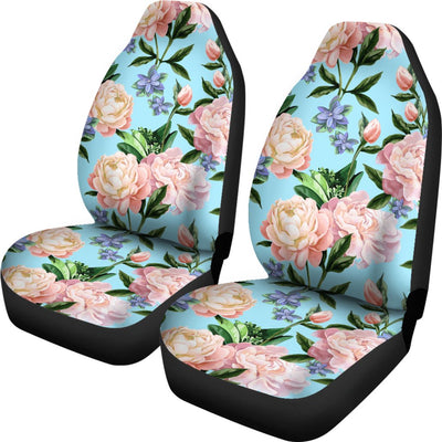 Peony Pattern Print Design PE02 Universal Fit Car Seat Covers-JorJune