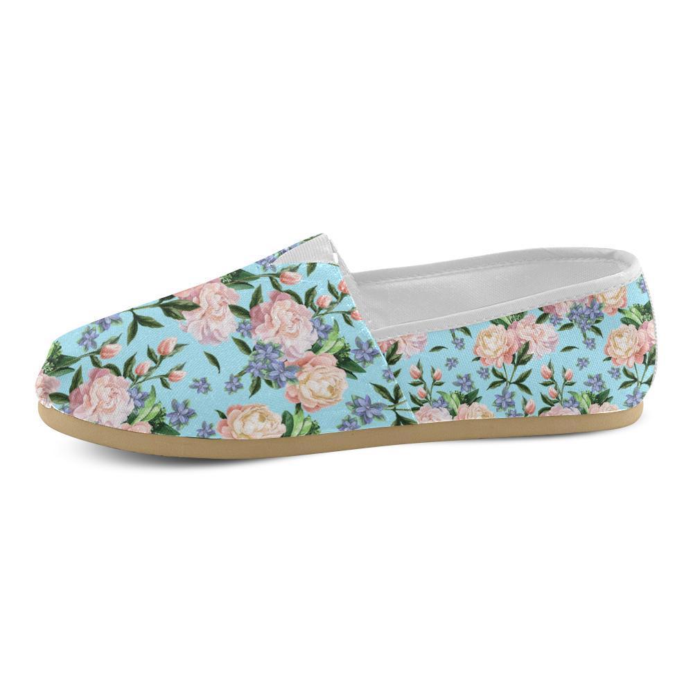 Peony Pattern Print Design PE02 Women Casual Shoes-JorJune.com