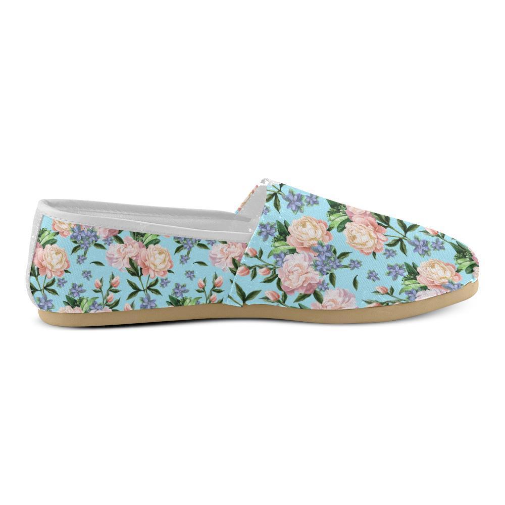 Peony Pattern Print Design PE02 Women Casual Shoes-JorJune.com