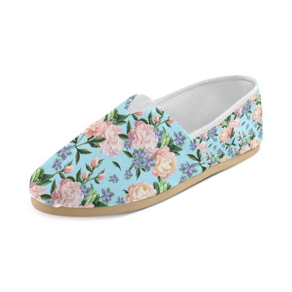 Peony Pattern Print Design PE02 Women Casual Shoes-JorJune.com