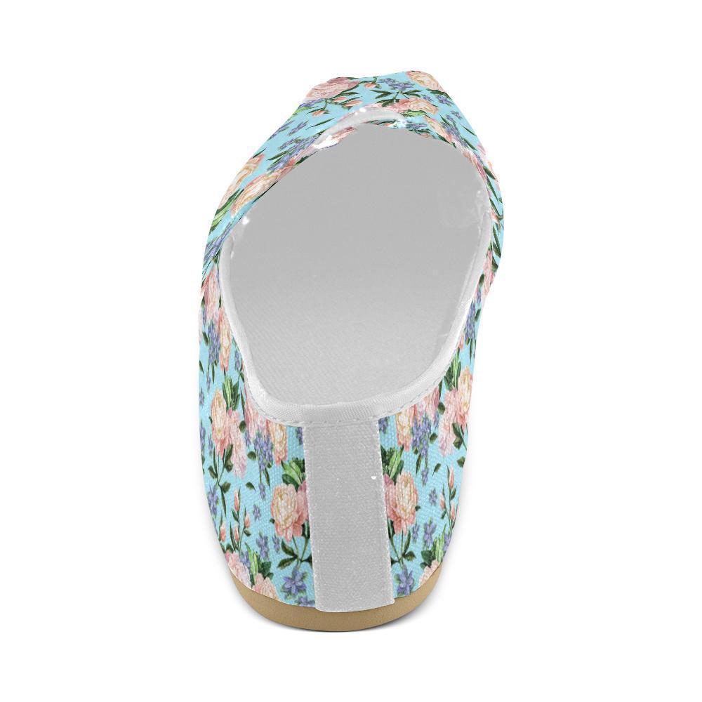 Peony Pattern Print Design PE02 Women Casual Shoes-JorJune.com