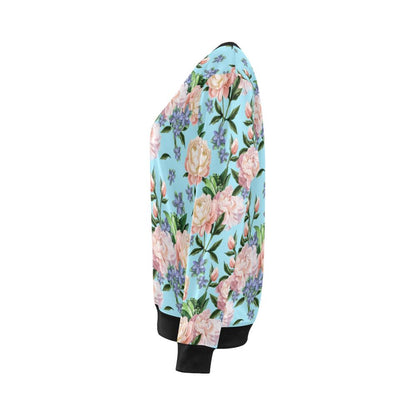 Peony Pattern Print Design PE02 Women Long Sleeve Sweatshirt-JorJune