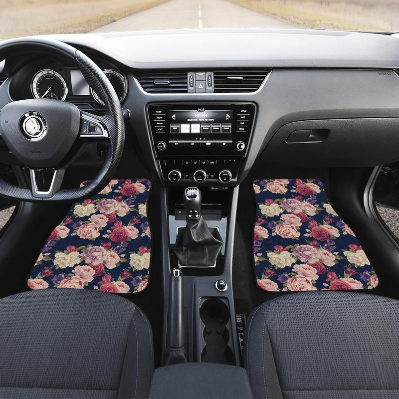 Peony Pattern Print Design PE03 Car Floor Mats-JORJUNE.COM