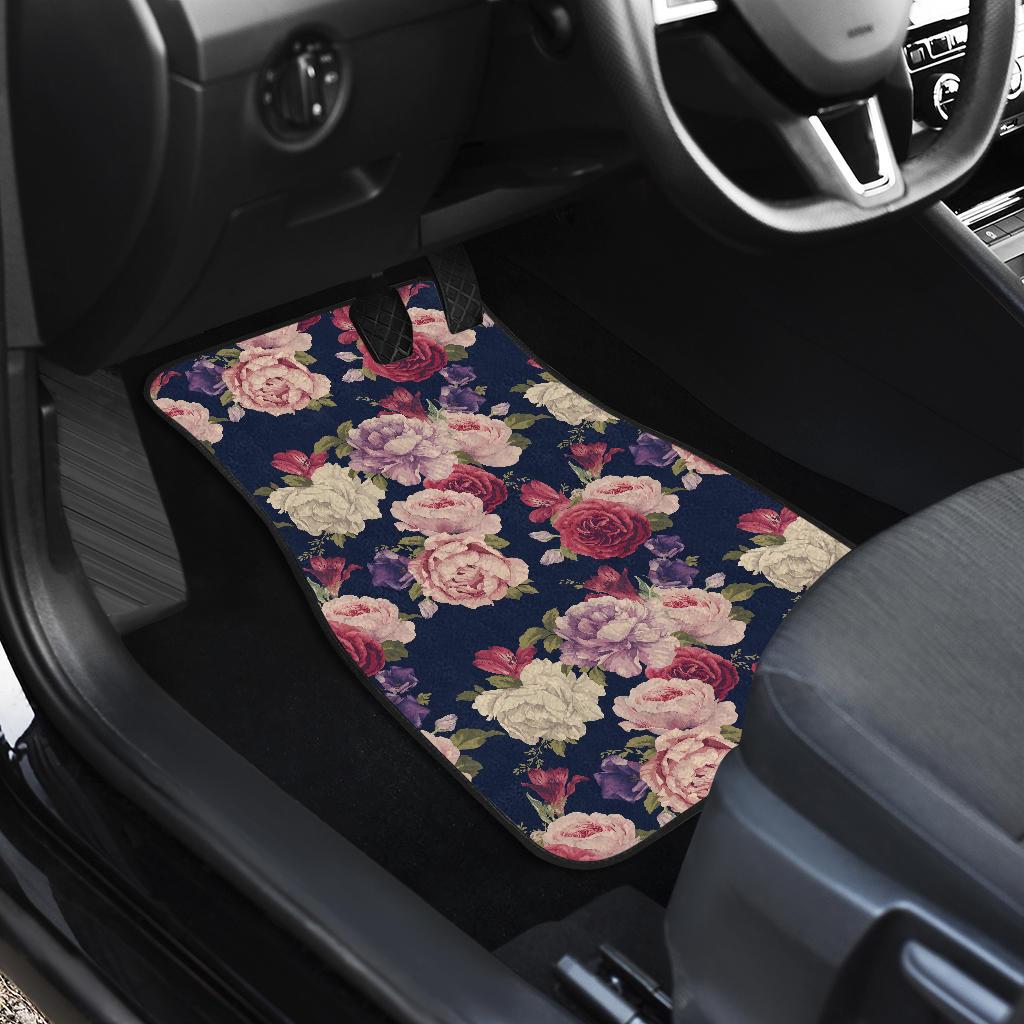 Peony Pattern Print Design PE03 Car Floor Mats-JORJUNE.COM