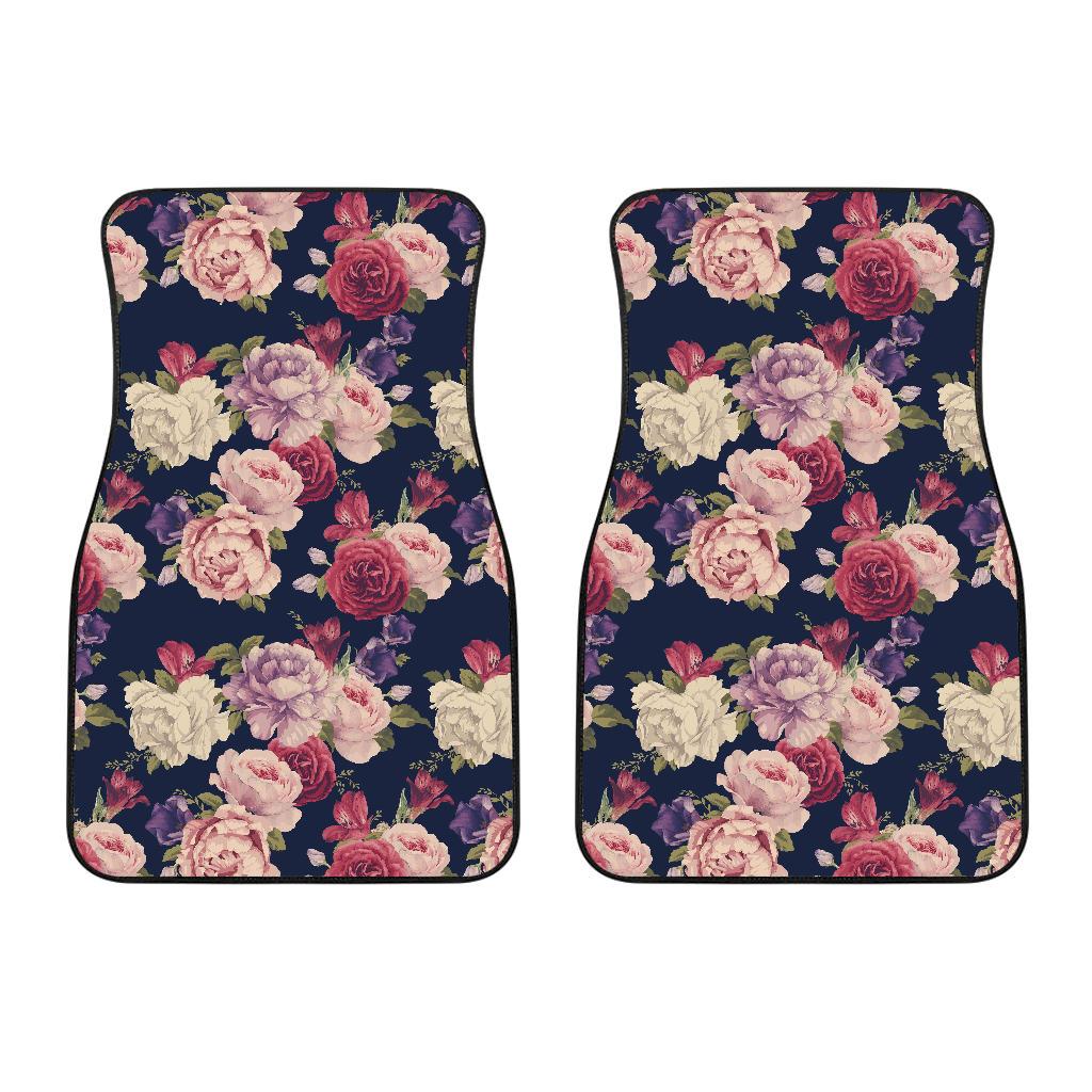 Peony Pattern Print Design PE03 Car Floor Mats-JORJUNE.COM