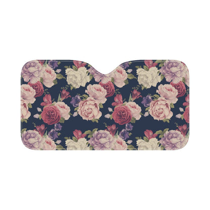 Peony Pattern Print Design PE03 Car Sun Shade-JorJune