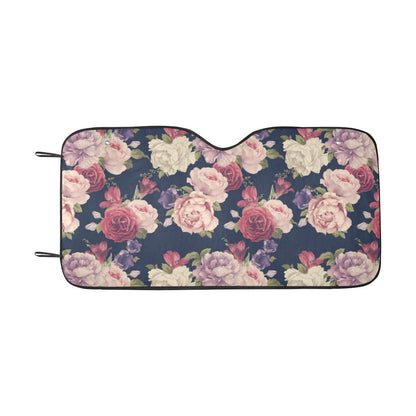 Peony Pattern Print Design PE03 Car Sun Shade-JorJune