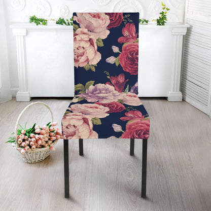 Peony Pattern Print Design PE03 Dining Chair Slipcover-JORJUNE.COM
