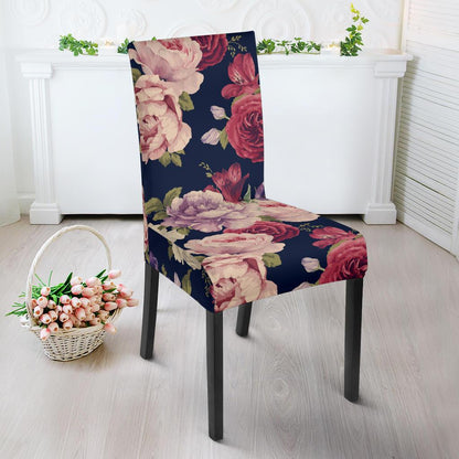 Peony Pattern Print Design PE03 Dining Chair Slipcover-JORJUNE.COM