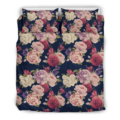Peony Pattern Print Design PE03 Duvet Cover Bedding Set-JORJUNE.COM